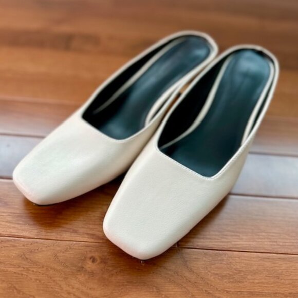 French Connection Shoes - Pretty French Connection Women's 'Aimee' Closed Toe Mules Nude Pink - Sz. 6.5